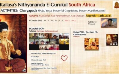 KAILASA’s Nithyananda eGurukul Marks a Transformative Week in South Africa: August 14th – 20th, 2023