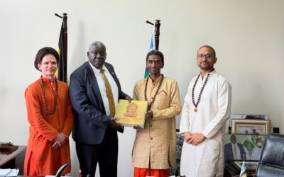 United States of KAILASA and United Ancient Nations Engage Hon. Sam Engola, Minister for Relief, Disaster Preparedness and Refugees, Republic of Uganda